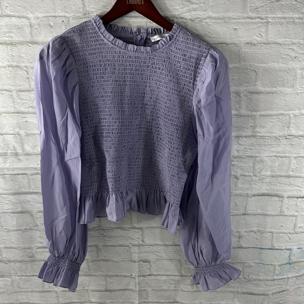Endless Rose Lilac Smocked Blouse